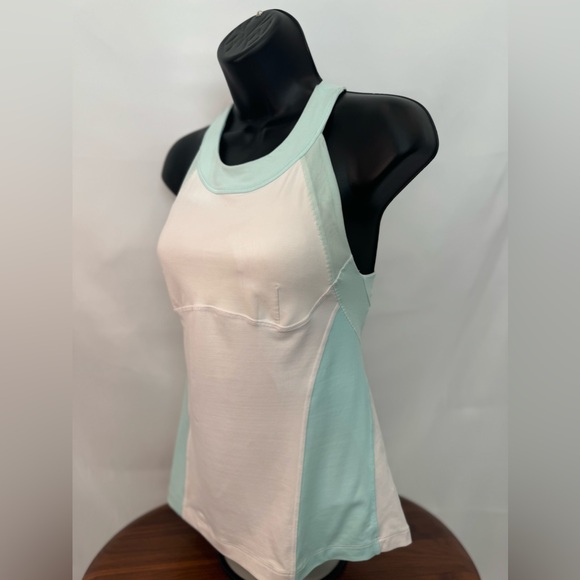 Lululemon Light Blue & White Racerback Tank - Picture 5 of 6